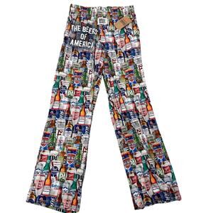 NWT Brief Insanity The Beers of America Men's Lounge Pants, size M